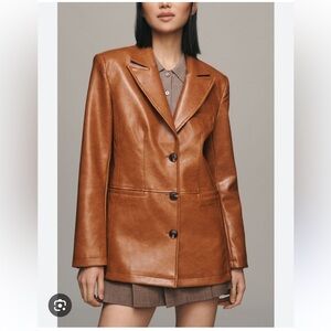 Maeve Faux Leather Jacket